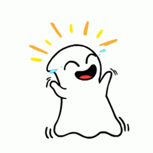 Gif animé rire fantome
